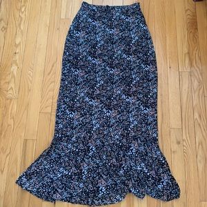 Floral maxi skirt
